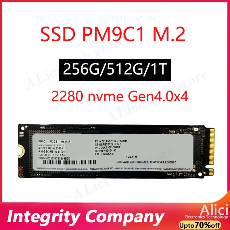 Samsung Ssd - 삼성 정품 PM9C1 /PM9C1a 512GB 256GB